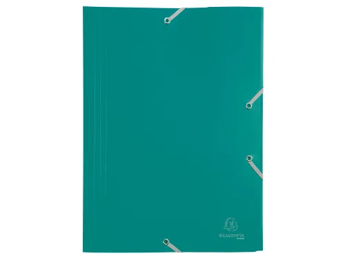 Elastomap A4 Assorti 3 Kleppen Polypropyleen 4/10de Ondoorschijnend