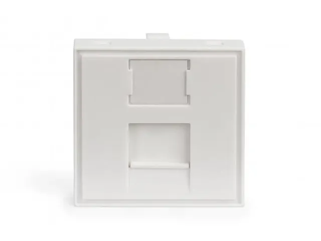 45x45mm 1-Poorts Frontpaneel Voor Kabelgoten Wit