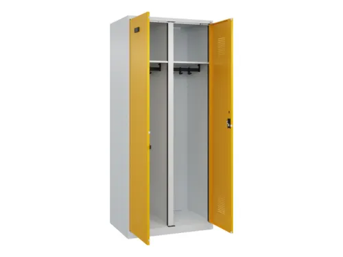 locker voor scheiding van kleding,HxBxD 1850x800x500mm,2vak