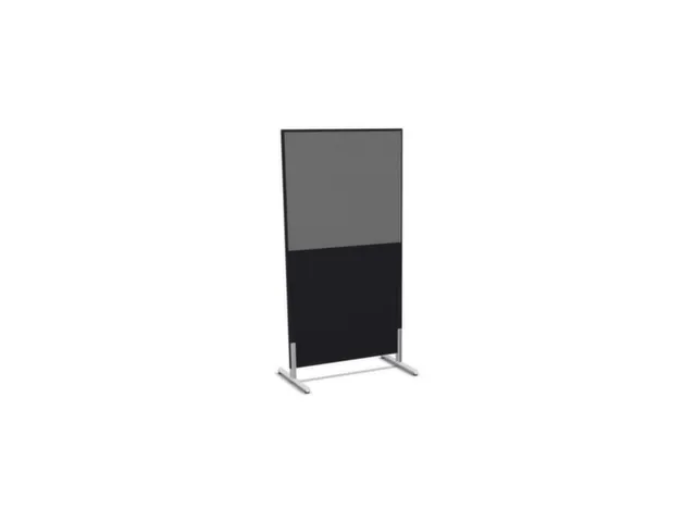 scheidingswand,HxB 1545x800mm,CC-zwart,BN8078-grijs
