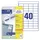 Etiket Avery Zweckform 4780 48.5x25.4mm wit 1000stuks