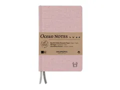 Notitieboek Aurora Ocean A5 192blz lijn 80gr linnenstructuur kaft rood