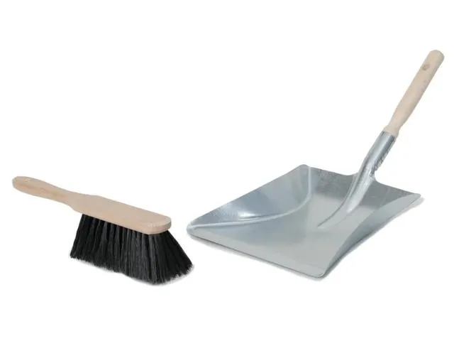 Stoffer-En-Blikset Stoffer B X D 230X 220Mm Paardenhaar Staalplaat Hou