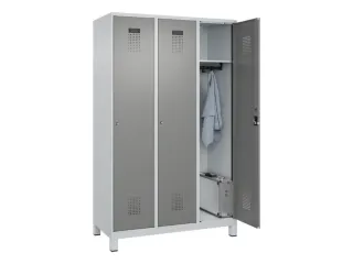 locker,HxBxD 1950x1200x500mm,3vak,vak B 400mm,cil.-slot,voeten - 1