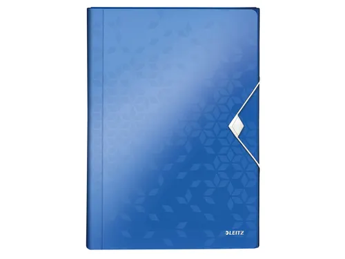 Sorteermap Leitz WOW A4 PP 6 vaks blauw