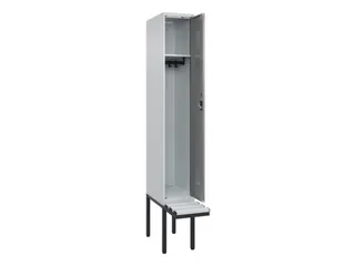locker met bank,HxBxD 2120x300x815mm,1vak,vak B 300mm,cilinderslot - 1