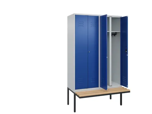 locker voor scheiding van kleding,HxBxD 2120x1200x815mm,4vak