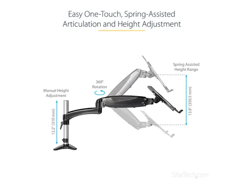 Laptop Arm Bureausteun voor laptop of Monitor tot 34 inch