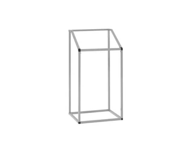 Afvalverzamelaar Groot Volume 1190x630x540mm 240 Liter Rotax-Zilver