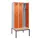 locker met bank,voor scheiding van kleding,HxBxD 2120x900x815mm,3vak