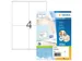 HERMA 4454 Premium etiketten A4 105x144mm Wit 400 stuks