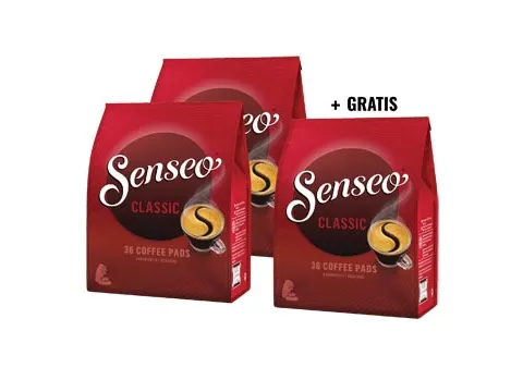 ACTIE SENSEO: 2 + 1 GRATIS: Senseo Strong, zakje van 36 koffiepads