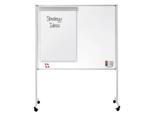 Multiboard mobile XL Met Grijs Prikbord 120x150cm