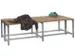 banc double,LxP 1500x740mm,barrettes en bois hêtre,piètement RAL6011
