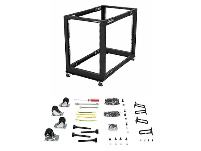 15U 19 inch open frame server rack