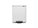 Afvalbak Bo Pedaalemmer Wit 2x30 Liter