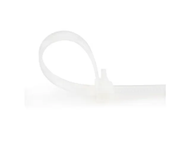 15cm Herbruikbare Kabelbinders wit nylon 100 stuks