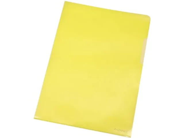 L-map geel A4 120 Micron Pak 100 stuks