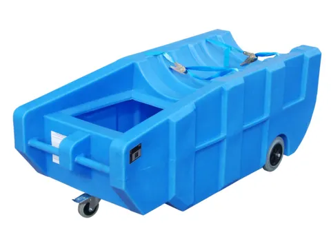 Opvangbak Verrijdbaar 1X 200L Pe H X B X D 640X 1600X 740Mm