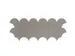 Akoestische PET-vilt Japanse Golf tegels donkergrijs 30x26cm 22 stuks