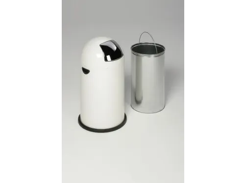 Push Afvalbak Staalplaat 33 Liter Hxd 690x375mm Wit