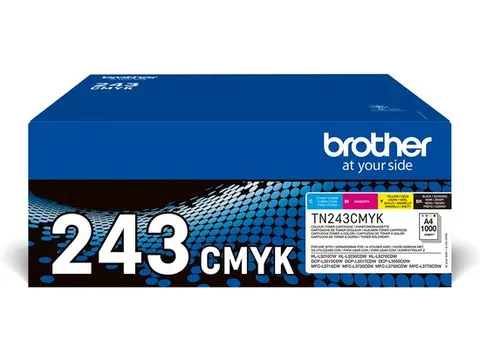 Tonercartridge Brother TN-243CMYK zwart + 3 kleuren