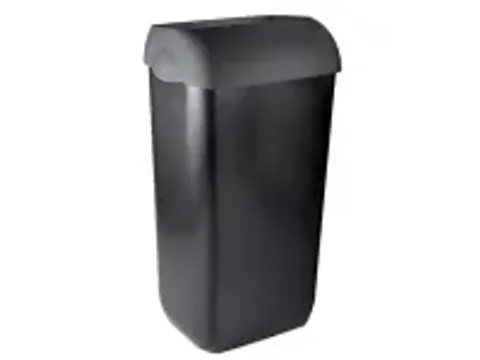 OUTLET Poubelle plastique semi-ouverte 23L Noir