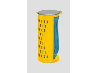 Afvalverzamelaar Opengewerkt 120 Liter 850x380x440mm Ral1023 - 1