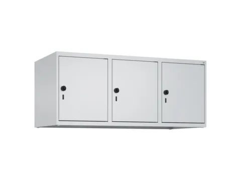 opzetkast,v. locker,3vak.,vak B 400mm,HxBxD 500x1200x500mm,vleugeldeur