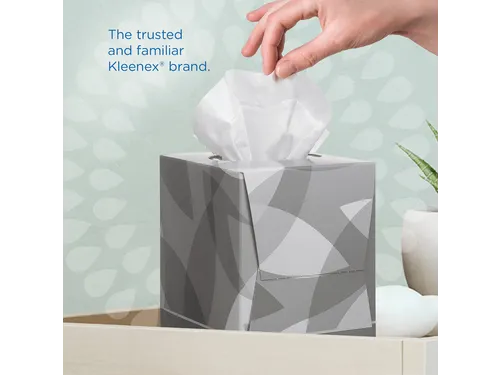 Facial tissues Kleenex 2-laags kubus 12x88stuks wit 8834