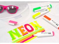 Textielmarker Faber-Castell Neon set 4 stuks op blister