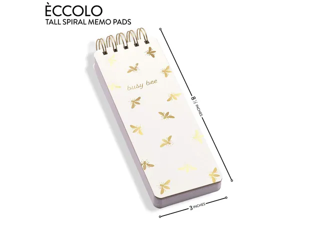 Bloc-notes spirale Busy Bee ligné 8x23cm