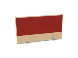 opzetpaneel,v. bureau,aanbouw achter,B 1000mm,NE-esdoorn,BN4011-rood