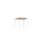 Domino Basic Tafel Vaste Hoogte 80x80 honey castello 25mm wit 4-poots