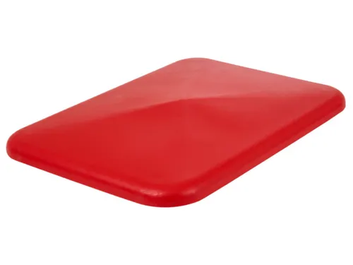 Deksel Voor Verrijdbare Rechthoekige Bak 340 Liter Rood