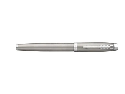 Parker IM Vulpen Stainless Steel CT Finish Medium Blauwe inkt