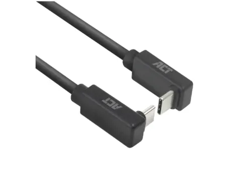 Kabel ACT USB-C hoek boven/beneden 10Gbps 2m