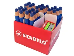 Whiteboardpotlood STABILO MARKdry 30 stuks blauw