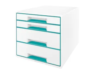 Ladenblok Leitz WOW Cube 4 laden wit/ijsblauw - 3