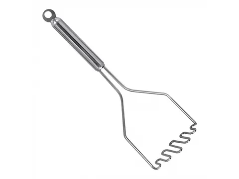 Emga Pureestamper RVS met ophangoog 30cm type F