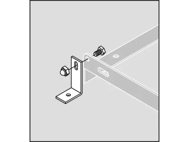 Hoekstuk Voor Vloermontage Voor Fietsboog