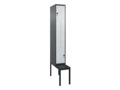 Z-garderobekast,HxBxD 2120x300x815mm,2vak,vak B 300mm,draaigrendel