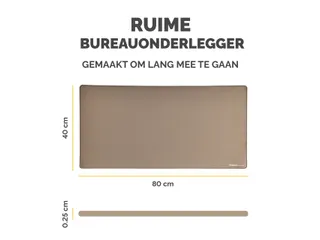 Bureau-onderlegger Fellowes Breyta zand 80x40cm - 8