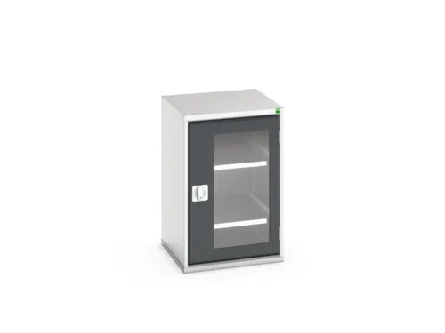 vitrinekast 800x525x550mm 2xStalen bodem romp RAL7035 front RAL7016