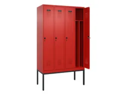 locker voor scheiding van kleding,HxBxD 2120x1200x500mm,4vak
