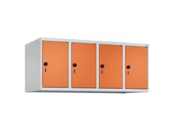 opzetkast,v. locker,4vak.,vak B 300mm,HxBxD 500x1200x500mm,vleugeldeur