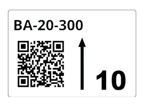 Brother LTZ12055FQR, Wit, Rechthoek, Universeel, 85 mm, 55 mm, 340 stu