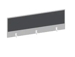 baliepaneel bureau aanbouw achter MP-lichtgrijs antraciet 1400mm