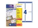 Verzendetiket Avery QuickPeel L7169-100 99.1x139mm Wit 400 Stuks