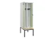 locker met bank,voor scheiding van kleding,HxBxD 2120x600x815mm,2vak